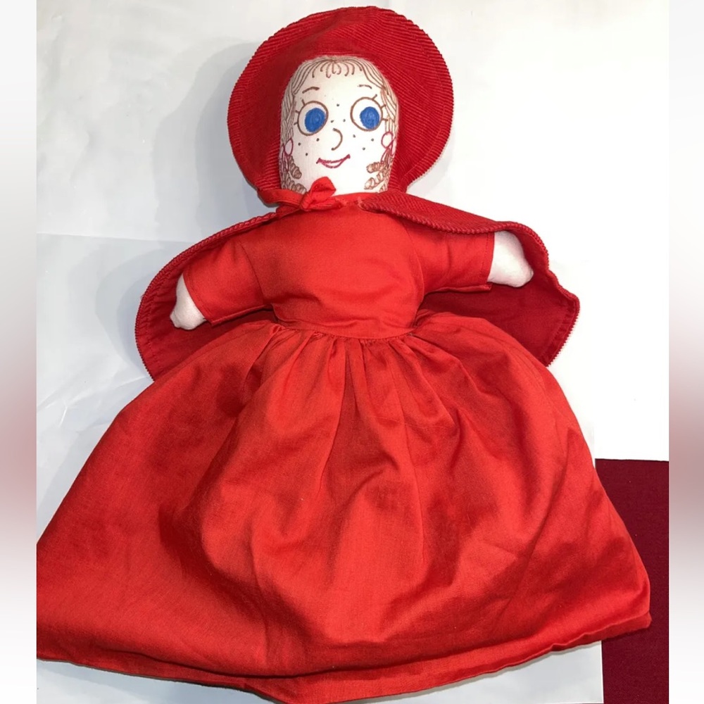 Topsy Turvy Little Red Riding Hood Wolf Grandma 16” Long 3 Dolls In 1, Story vtg